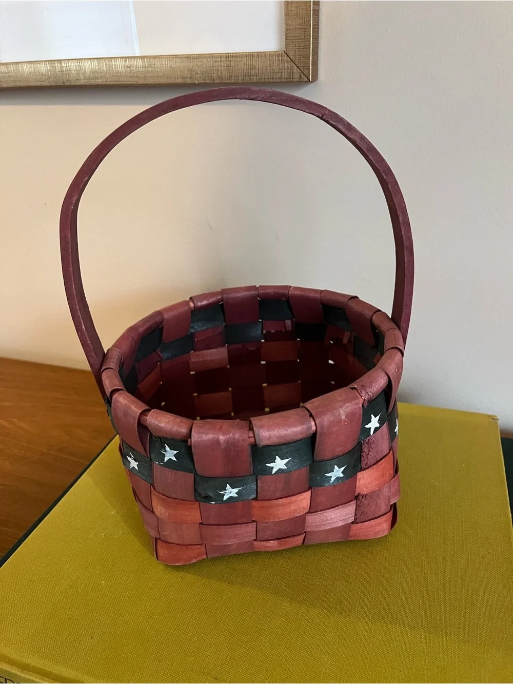 Woven Stars and Stripes Basket